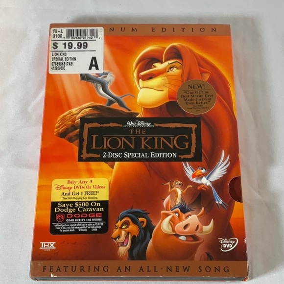 Walt Disney The Lion King 2 Disc Platinum Edition DVD Set - Picture 10 of 10